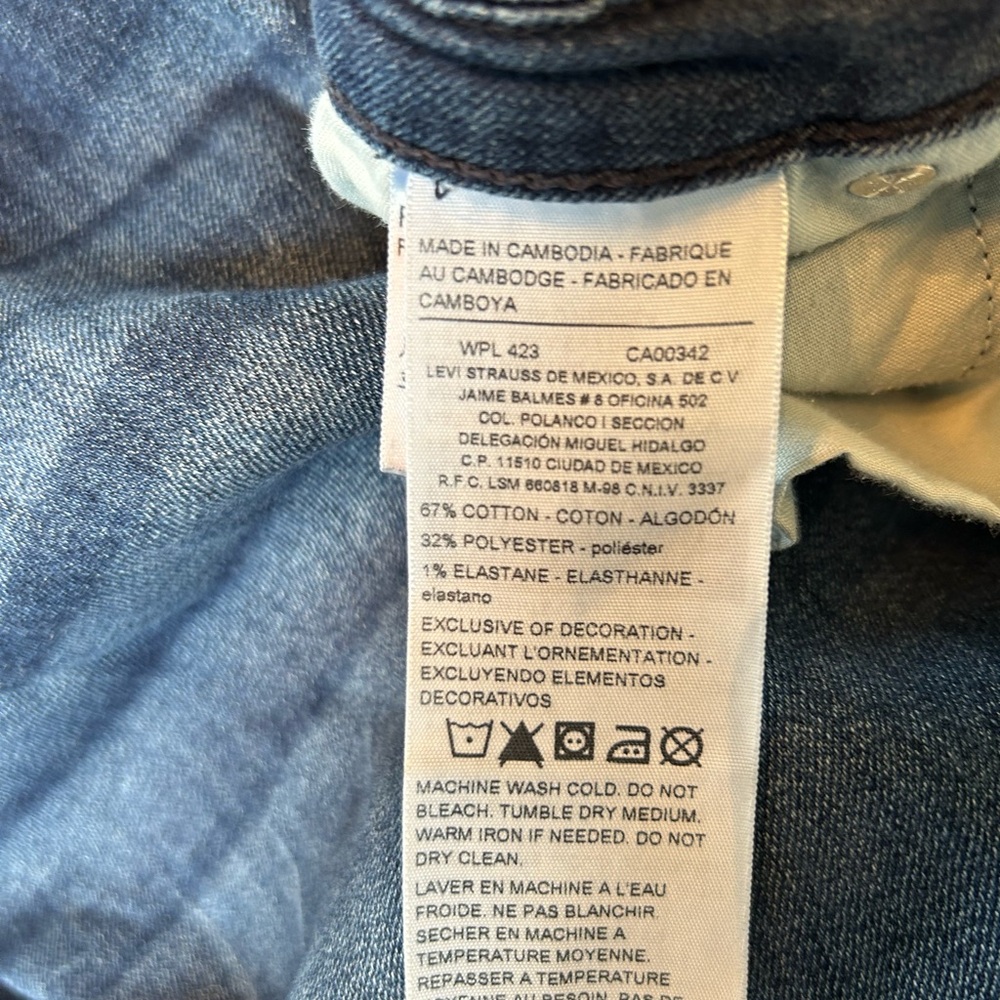 Levi’s Signature Modern slim cuffed Women's Blue Jeans, great fit super soft 20 - Picture 5 of 5